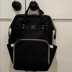 LAND Black Mommy & Baby Bag